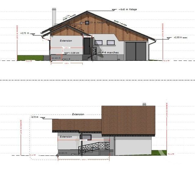 maison à vendre - 3 pièces - 59.0 m2 - ST PIERRE EN FAUCIGNY - 74 - RHONE-ALPES - Century 21 Patrimoine Rochois